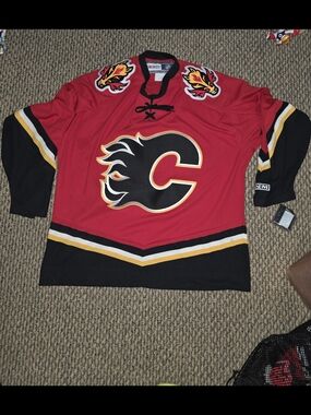CCM Calgary Flames Red Hockey Jersey
